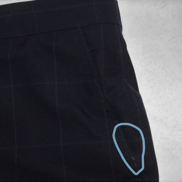 Trunk Club Custom Navy Blue Windowpane Flat Front Two Button Suit 44R - Picture 14 of 16